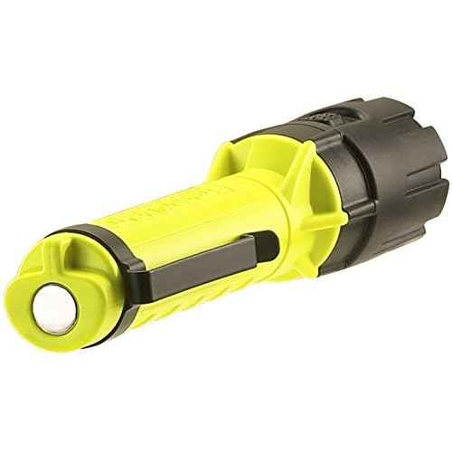 Streamlight 67750 Dualie 2AA 175-Lumen Dual Beam Flashlight w/Pocket Clip and Magnetic Base, Clear Retail Packaging, Yellow