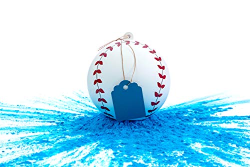 Winsharp Blue Gender Reveal Baseball - Exploding Pink/Blue Powder for Boy or Girl Party