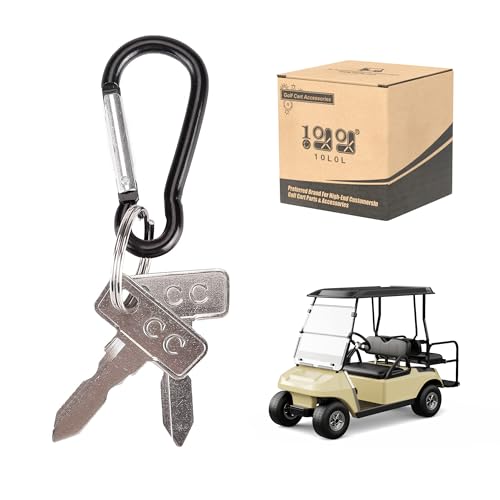 Golf Cart Ignition Key Set for Club Car DS 1982-Up - 2 Pack
