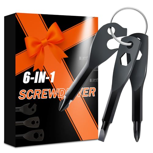 6-in-1 Multi-Tool Keychain Screwdriver - Portable Pocket Repair Kit