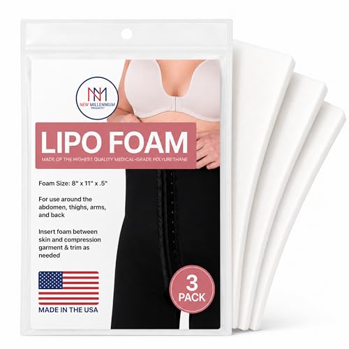 Premium Lipo Foam Sheets 3 Pack - Medical-Grade Post-Surgery Support Made in USA