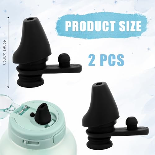 2-Pack Silicone Bite Valve Replacement for 64oz Water Bottles