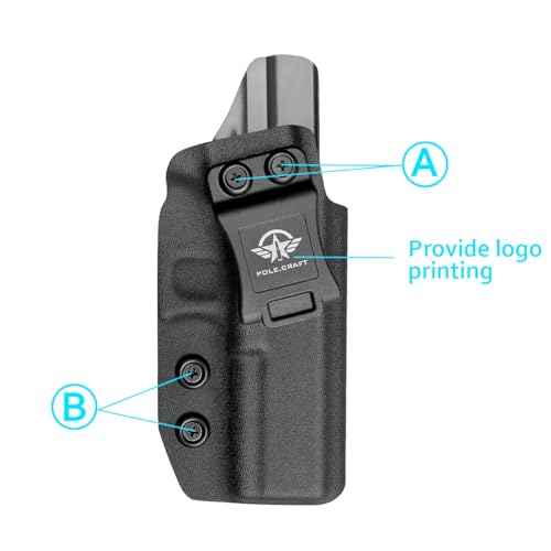 KYDEX Holster Clip with Screws and Washers - Belt Accessory