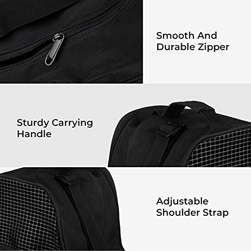 Roller Skate Bag with Adjustable Shoulder Strap - Black