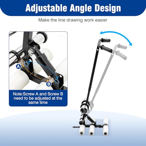 Court Line Tape Machine - Adjustable Height for Gym Floors