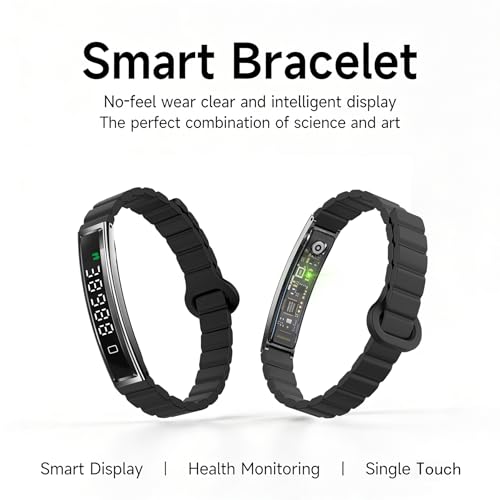 IP68 Waterproof Pedometer Bracelet - Accurate Step Counter, Black