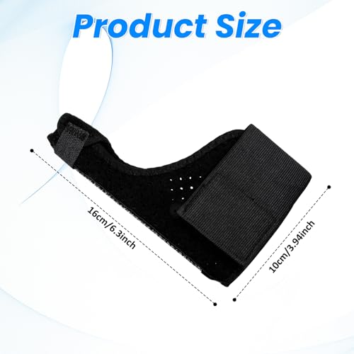 Pinky Finger Splint with Adjustable Wrist Strap - Black