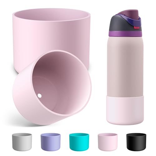 Silicone Water Bottle Boot - 2PCS Anti-Slip Protective Sleeves for Owala 24oz, 32oz, 40oz