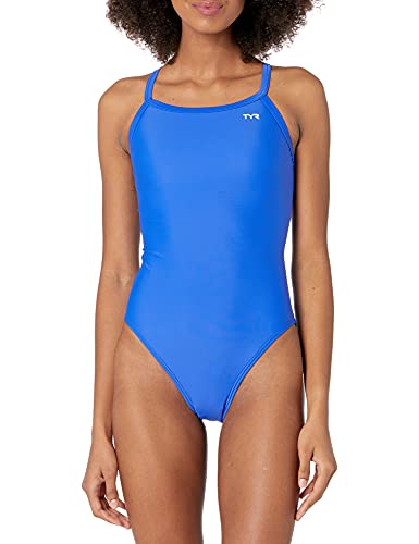 TYR Women's TYReco Solid Diamondfit One-Piece Swimsuit - Royal / 36