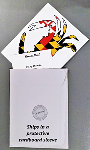 Maryland Crab Decal - UV Resistant State Flag Sticker 7x5