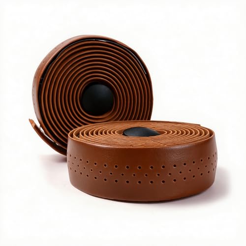 Brown Road Bike Handlebar Tape - EVA Cycling Wrap for Drop Bars