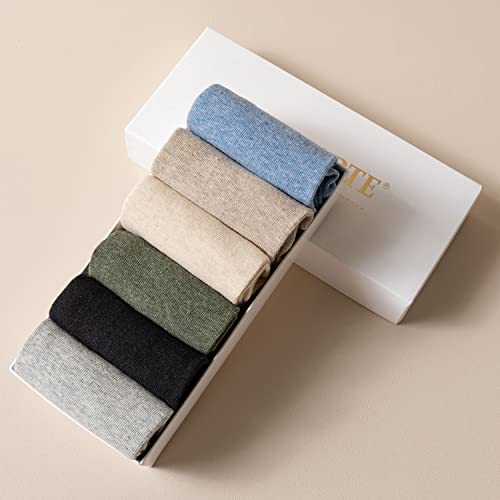 MAGIARTE Men's Cotton Ankle Socks 6 Pairs, Low Cut Athletic Moisture Wicking No Show Socks - Color#03, Size 9-12