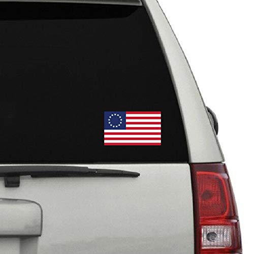 Betsy Ross Flag Vinyl Decal Sticker - 2-Pack, 5" x 3"