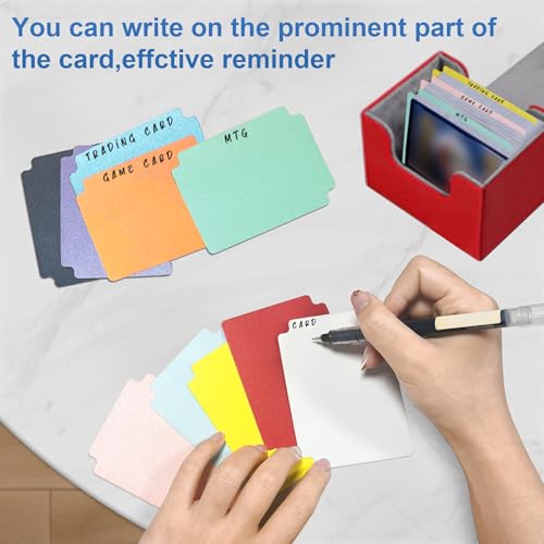 Trading Card Dividers - 100 Multicolor Organizers for Card Storage