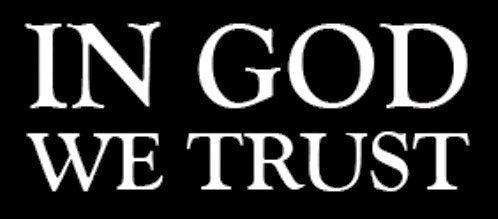 In God We Trust Vinyl Decal - 6-Inch White Weatherproof Sticker