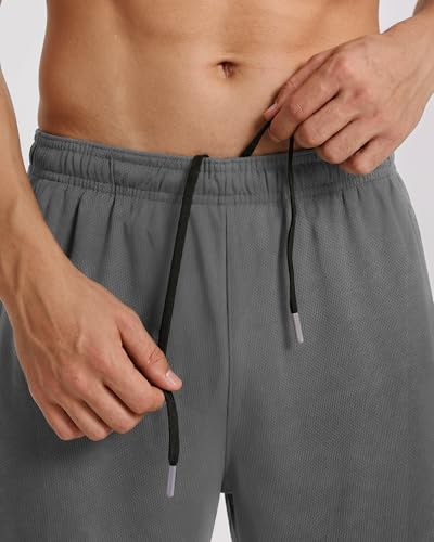 Men's Athletic Shorts - Breathable Mesh 5"/7" Loose-Fit - 2 Pack
