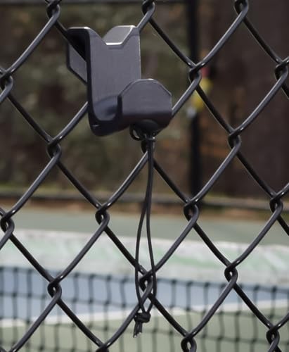 Heavy-Duty Chain Link Fence Hook with Paracord Lanyard for Sports Bags