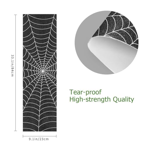 Bolaz Spider Web Grip Tape for Skateboard & Longboard – 33.1 x 9.1 in Waterproof Non-Slip
