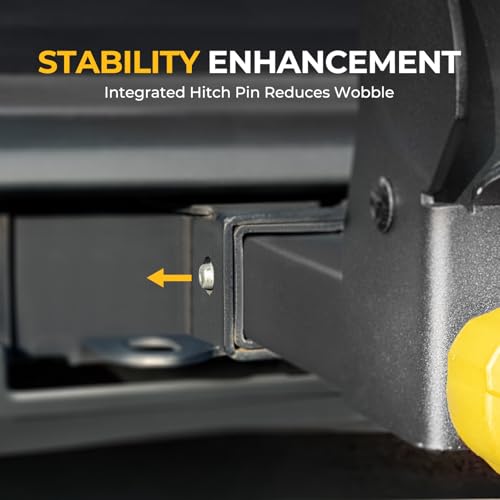 Lockable Folding Ski & Snowboard Rack for 2" Receiver - Holds 6 Skis or 4 Boards