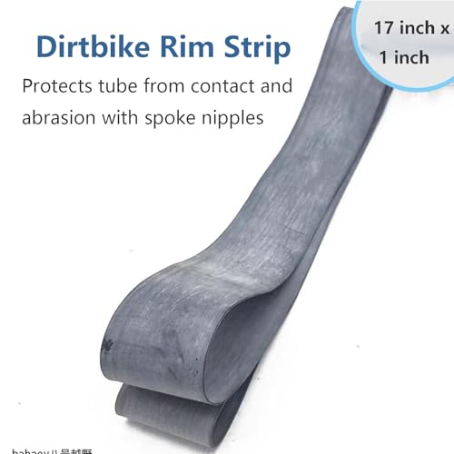 Motorcycle Rim Strip 17" x 1" - Heavy-Duty Rubber Protection