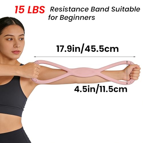 Figure 8 Resistance Band for Full-Body Workouts - Non-Slip Handles