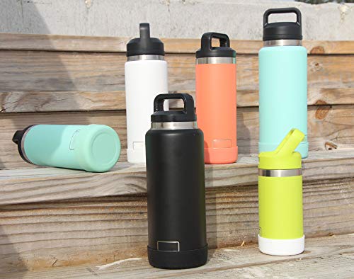 Protective Silicone Boot for YETI & Owala Bottles - Black, 26 oz
