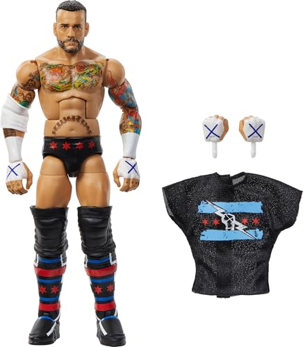 WWE Elite Action Figure - CM Punk 6-Inch Collectible with Accessories