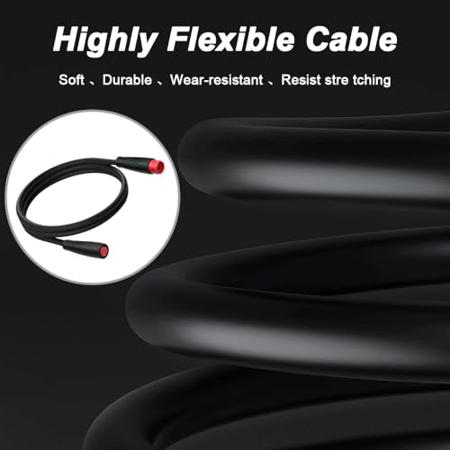 DKARDU 2Pin Waterproof Ebike Extension Cable for Lights, Sensors & Brake - 2 Pack