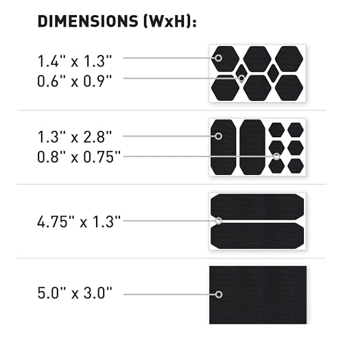 Peel-and-Stick Nylon Repair Patches for Outdoor Gear - 19 Sizes