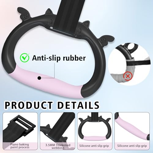 Adjustable Gymnastics Rings for Children - Pink Strength Training