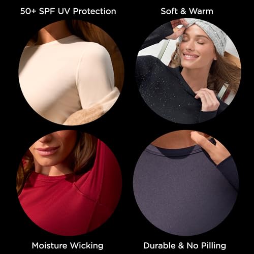 Heavyweight 2-Piece Thermal Underwear Set for Women - Fleece Lined Lounge Set