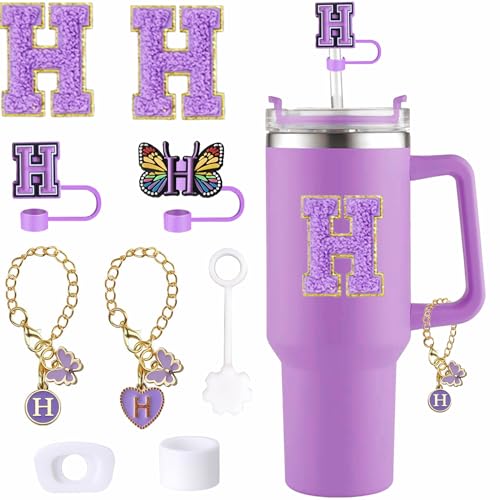 Butterfly Cup Accessory Set for 30oz & 40oz Tumblers - Purple H