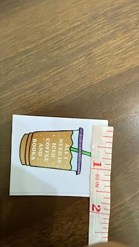 All I Need is Iced Coffee & Spicy Books Sticker - 2in