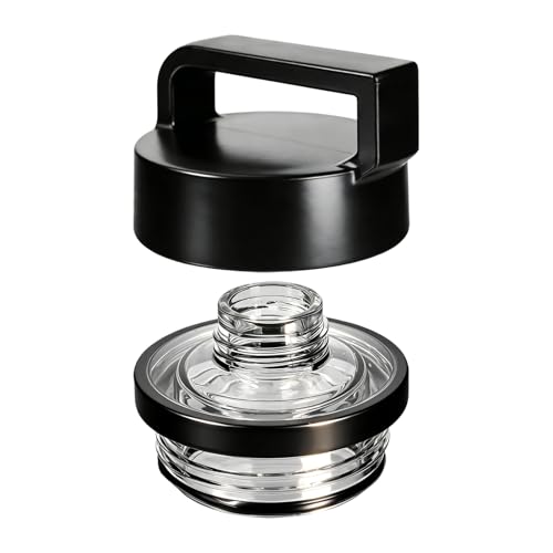 AMIVIE Chug Cap Replacement for YETI Rambler 18oz/26oz/36oz/64oz Black