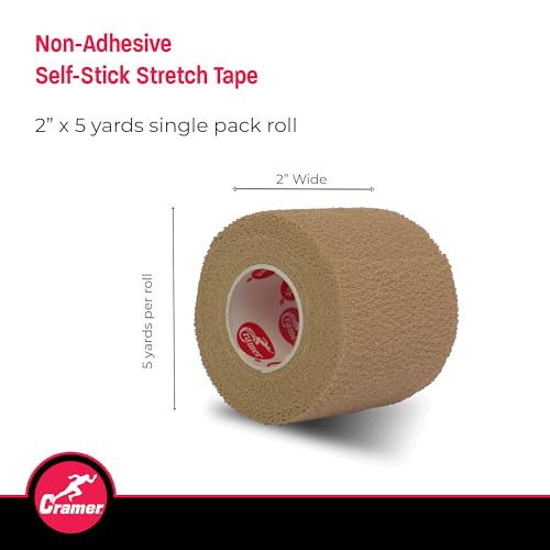 Athletic Cohesive Compression Tape Roll - 5 Yard - Beige