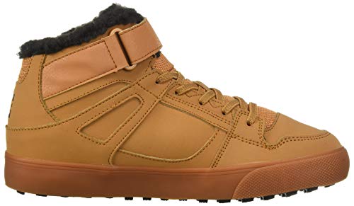 DC Unisex-Child Pure HIGH-TOP WNT EV Skate Shoe, Wheat, 6 M US Big Kid