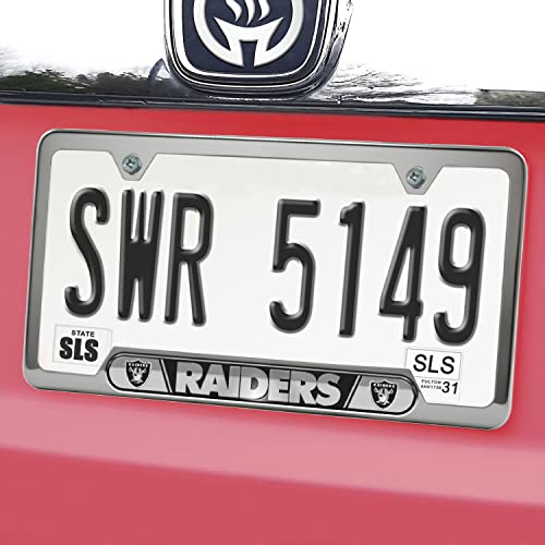 Las Vegas Raiders License Plate Frame - Stainless Steel with Aluminum Inserts