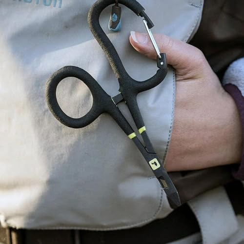 Loon Outdoors Rogue Quick Draw Forcep - Fishing Hemostat with Carabiner & Scissor Jaw