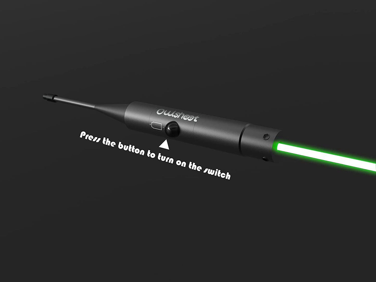 Professional Laser Bore Sight Kit Multiple Caliber,Upgraded Green Bore Sighter with 30 Adapters Button Switch Perfectly Choice for.17 to 12GA Rifles Pistols, Provides Powerful Support for Hunting.