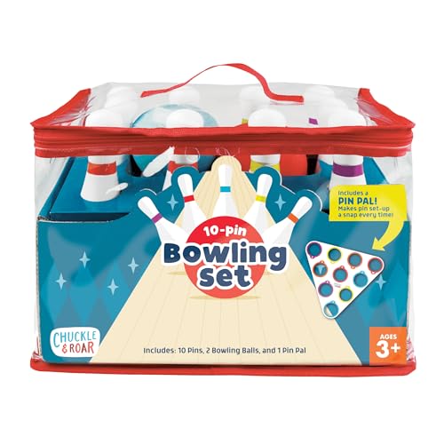 Kids Bowling Set with 10 Pins & 2 Balls - Indoor Active Game