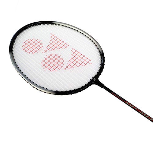 Badminton Racquet Set of 2 with Full Cover - Black