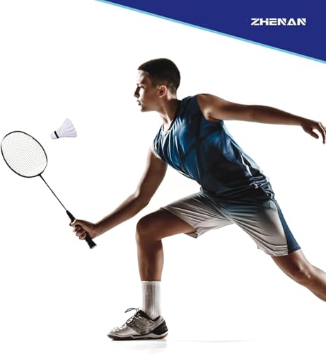 Badminton Shuttlecocks - 12 Pack White Goose Feather Birdies