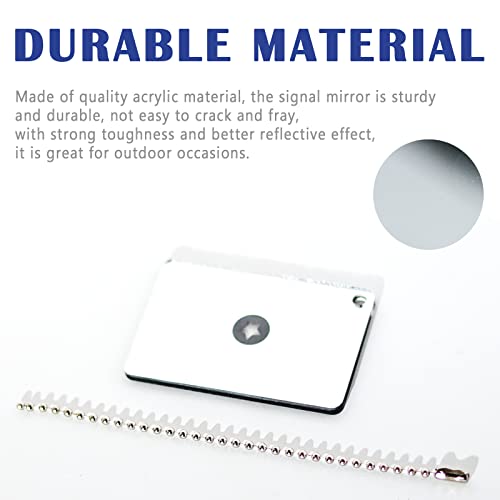 Emergency Survival Signal Mirror - 2 Pack, 3x2 Inch Acrylic