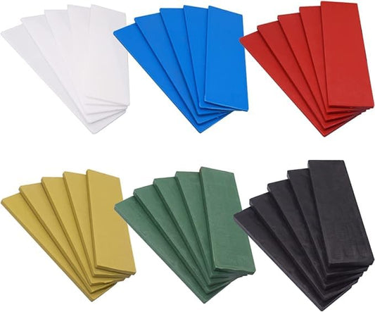 Generic 1/32"" - 1/4"" (1-6 mm) Plastic Glazing Blocks, Glazing, Frame Spacers, Door and Window Frame Packers (Mix 1)