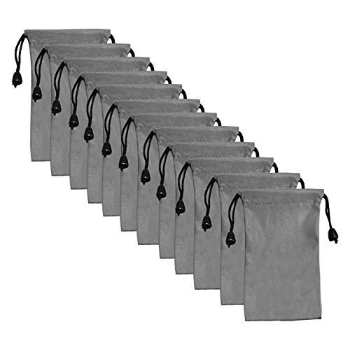 Waterproof Drawstring Bags Set - 12 Pcs, 11x18 cm