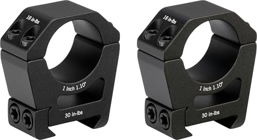 Sport Riflescope Rings for Picatinny & Weaver Mounts - 1.1" Height
