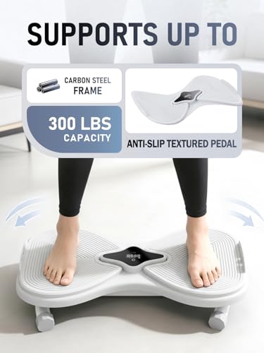 Waist Twister Machine with Rechargeable Battery - Grey