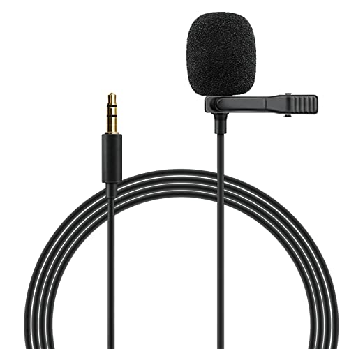 Wired Car Microphone with 3.5mm Plug - Noise Cancelling Lavalier Mic