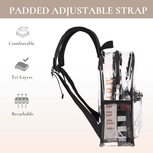 Clear Stadium Approved Backpack - Waterproof PVC See-Through Bag