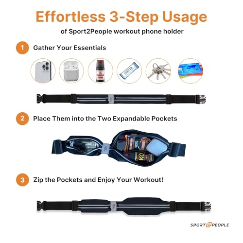 Waterproof Running Belt for Phone - Adjustable Reflective Fanny Pack